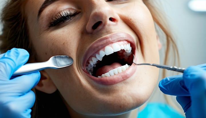 a person being seen by the dentist for gum disease-1