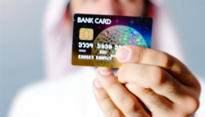 a person holding a bank card-2