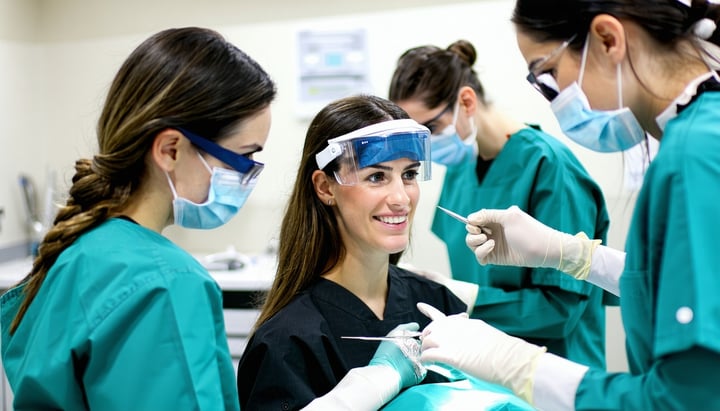 an image showing people in a dental school-1