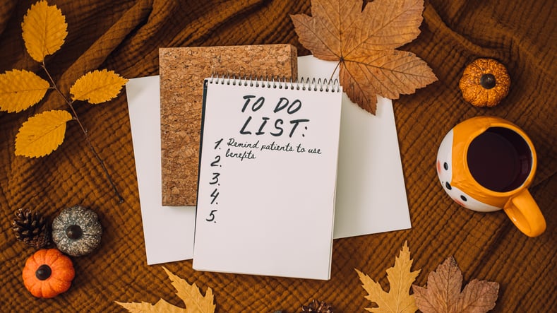 Remind patients to use benefits