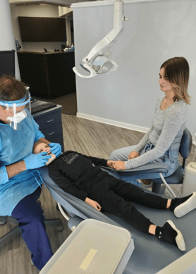 patient with support