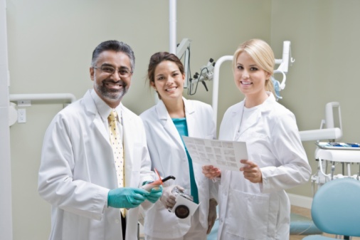 dentists posing with a smile 