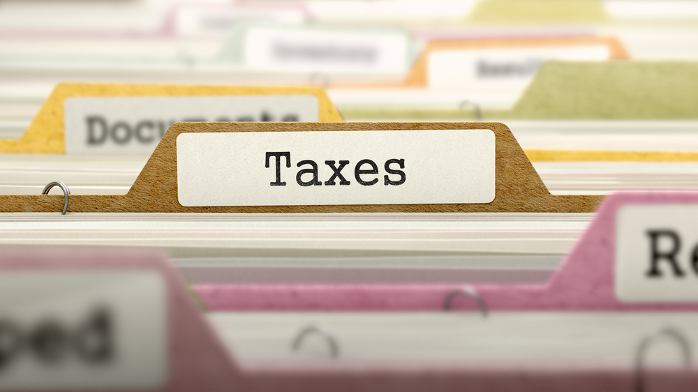 taxes organized in tax file